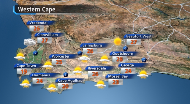 W. Cape weather forecast tomorrow - loading.....